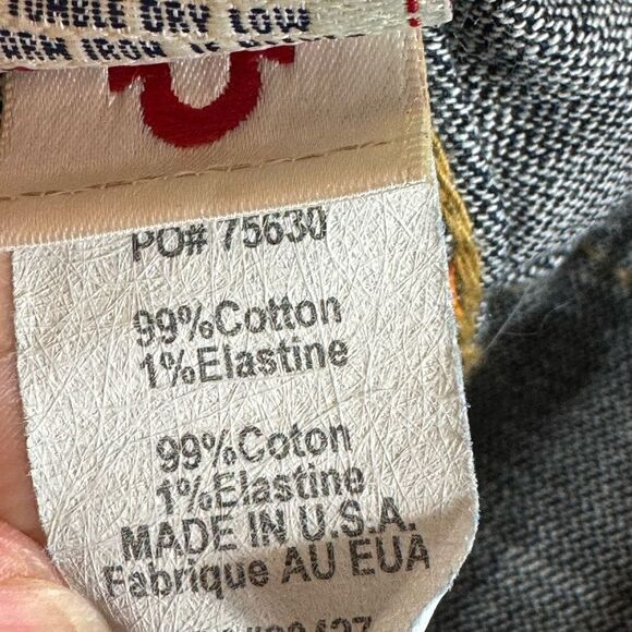 True Religion Jeans Womens Sz 27 Dark Wash Becca Flap Pockets Bootcut Red Label - Picture 12 of 12